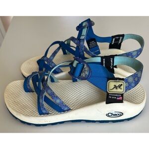 Chaco ZX/2 White Sole Dual Adjustable Straps Sandals 7